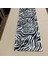 Zebra Desenli Runner, Yüksek Kaliteli Dijital Baskılı Runner, Dayanıklı, Modern Tasarım 35X120 cm 3