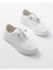 K-504 Beyaz Bağcıklı Desenli Günlük Spor Ayakkabı 5