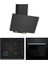 Siyah Cam Ankastre Set (FRMA234S - DVK6J469 - OE36K6P10D) 1