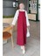 Gabardin Tesettür Jile Bordo 1