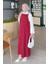 Gabardin Tesettür Jile Bordo 2