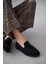 Dezzy Süet Kadın Loafer-Siyah Süet 1