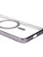 Apple iPhone 15 Pro Kılıf Wireless Şarj Özellikli Sert Pc Tygo Mat Riksos Magsafe Kapak-Gümüş 3
