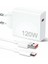 Zengezur 120W Şarj Aleti Hızlı Çift Turbo Şarj Aleti Seti Beyaz 1