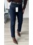 Koyu Lacivert Likralı Boy Fit Jean 1