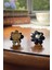 Yeni Trend Siyah Taşlı Kristal Çiçek Düğme Kapağı Broş 1 Adet - Black Diamond Bloom 1