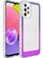Galaxy A52 Kılıf Simli ve Renk Geçiş Tasarımlı Lens Korumalı Lckc Park Kapak-Mor-Pembe 1