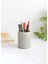 Dekoratif Beton Silindir Kalemlik |çok Amaçlı Organizer Vazo Saksı Ofis ve Banyo Düzenleyici 8X10 cm 1