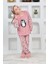 Yeni Sezon Sonbahar/kış Kız Çocuk Penguen Desenli Polar Pijama Takımı 4994 3