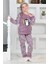 Yeni Sezon Sonbahar/kış Kız Çocuk Penguen Desenli Polar Pijama Takımı 4994 1