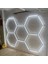 CT-9082 Anzer 240W LED Lineer Hexagon Showroom Armatür Beyaz Işık 6400K Dekoratif Tavan Aydınlatma 1