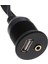 4825 USB 2rca 3.5mm Aux Araç Içi Kontrol Paneli Uzatma Ek Kablosu 6