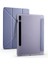Galaxy Tab S7 Plus T970 Kılıf Uyumlu Lckc Tri Folding Kalem Bölmeli Standlı Kılıf-Mor 1