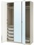 Pax Gardırop, Bej-Aynalı Cam, 150X60X236 cm 1