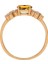 Pırlanta ve Oval Sitrin Taşlı Sunshine Yüzük 0417R0339 3
