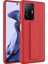 Xiaomi Mi 11T 5g Kılıf Lckc Qstand Kapak-Kırmızı 1