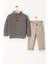 Erkek Çocuk Triko Kazak & Bej Pantolon 2’li Takım – 3610 G 5