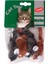 Peluş Fare Kedi Oyuncağı 5cm Siyah ve Kahverengi 1