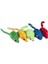 Flamingo Renkli Peluş Fare (5li) 5cm 1
