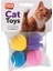 Flamingo Yumuşak Sünger Top Kedi Oyuncağı 4cm 4 Adet 1