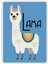 Lama Çocuk Odası Posteri Çocuklar İçin Ahşap Poster 20X29 cm 1