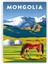 Mongolia Moğolistan Ahşap Poster 20X29 cm 1
