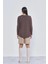 Basic Tunik Ön Kısa Arka Uzun Tunik - 902 Kahve 2