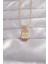 Bfs 316L Çelik Gold Renk Karışık Mineli Ay Figür Tarot Kolye 1