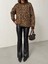 Kadın Leopar Desenli Oversize Kazak 4