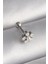 Bfs 316L Çelik Gümüş Renk Zirkon Taşlı Çiçek Model Tragus Piercing 1