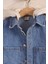 Kapüşonlu Kot Ceket Çocuk Denim mont 2