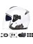 Bfs Y20 2x 1000M Telsiz Mesafeli 2 Kişi Bağlantılı Bluetooth Kask Kulaklık Fenerli Intercom 6