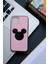 Iphone 12 Promax Uyumlu Mickey Mouse Baskılı Pembe Kılıf 3