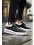 Sollıevo Rx Şeffaf Taban Bağcıklı Erkek Sneaker Beyaz Siyah Beyaz 2