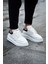 Sollıevo Rx Şeffaf Taban Bağcıklı Erkek Sneaker Beyaz Siyah 1