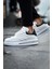 Sollıevo Rx Şeffaf Taban Bağcıklı Erkek Sneaker Beyaz Siyah 2