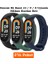 Xiaomi Mi Band 8 Mi Band 9 Mi Band 10 Uyumlu 3lü Paket Silikon Kordon Bileklik Metal Pimli 1