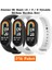 Xiaomi Mi Band 8 Mi Band 9 Mi Band 10 Uyumlu 3lü Paket Silikon Kordon Bileklik Metal Pimli 1