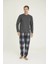 Uzun Kol Ekoseli Erkek Pijama Takım 8063 1