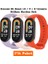 Xiaomi Mi Band 8 Mi Band 9 Mi Band 10 Uyumlu 3lü Paket Silikon Kordon Bileklik Metal Pimli 1