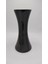 El Yapımı Lüks Dekoratif Cam Vazo Siyah Renk 30X12CM 4
