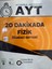 Ayt 20 Dakikada Fizik Öğrenci Defteri Aythazırlık Lise Yardımcı Kitabı 1