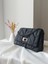 Zincir Askılı Zigzag Desen Siyah Kadın El, Omuz, Clutch Çanta 2