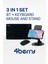 4Berry 3’lü Set – Bluetooth Klavye + Kablosuz Mouse + Telefon/Tablet Standı – Taşınabilir ve Şık Tasarım 1