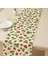 Çilek Desenli Runner, Duck Kumaş Runner, Su ve Leke Itici | Dayanıklı, Modern Tasarım 40X110 cm 1