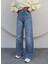 Likralı Straight Jean 1