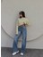Likralı Straight Jean 2