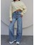 Likralı Straight Jean 5