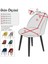 Tuğla Desen Oval Sandalye Kılıfı Likralı Esnek Yıkanabilir Lastikli Sandalye Örtüsü (1 Adet) 4