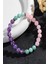 Sertifikalı Doğal Taş Özgüven Bilekliği 8 mm (Ametist - Amazonit - Pembe Kuvars) 2
